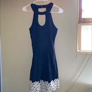 Navy & White Cocktail Dress